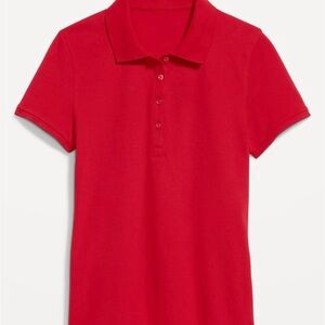 Classic Red Kids Polo School Uniform Shirt